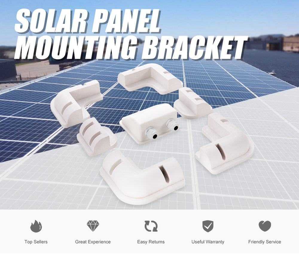 Solar Panel Corner Mounting Brackets Kit 7PCS Caravan Boat RV Vehicle Roof Mount