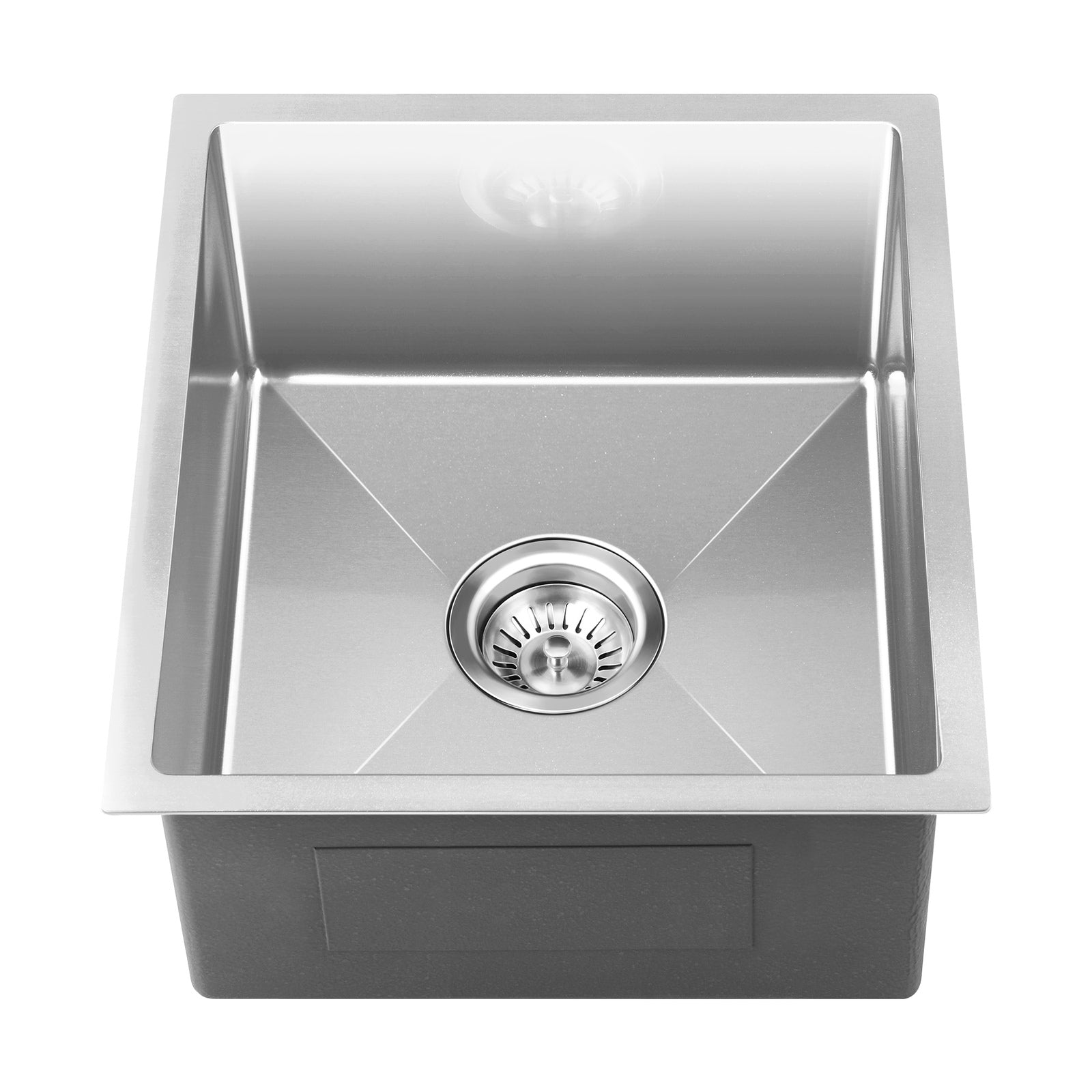 Welba Kitchen Sink Stainless Steel Bathroom Laundry Basin Single Silver 44X38CM