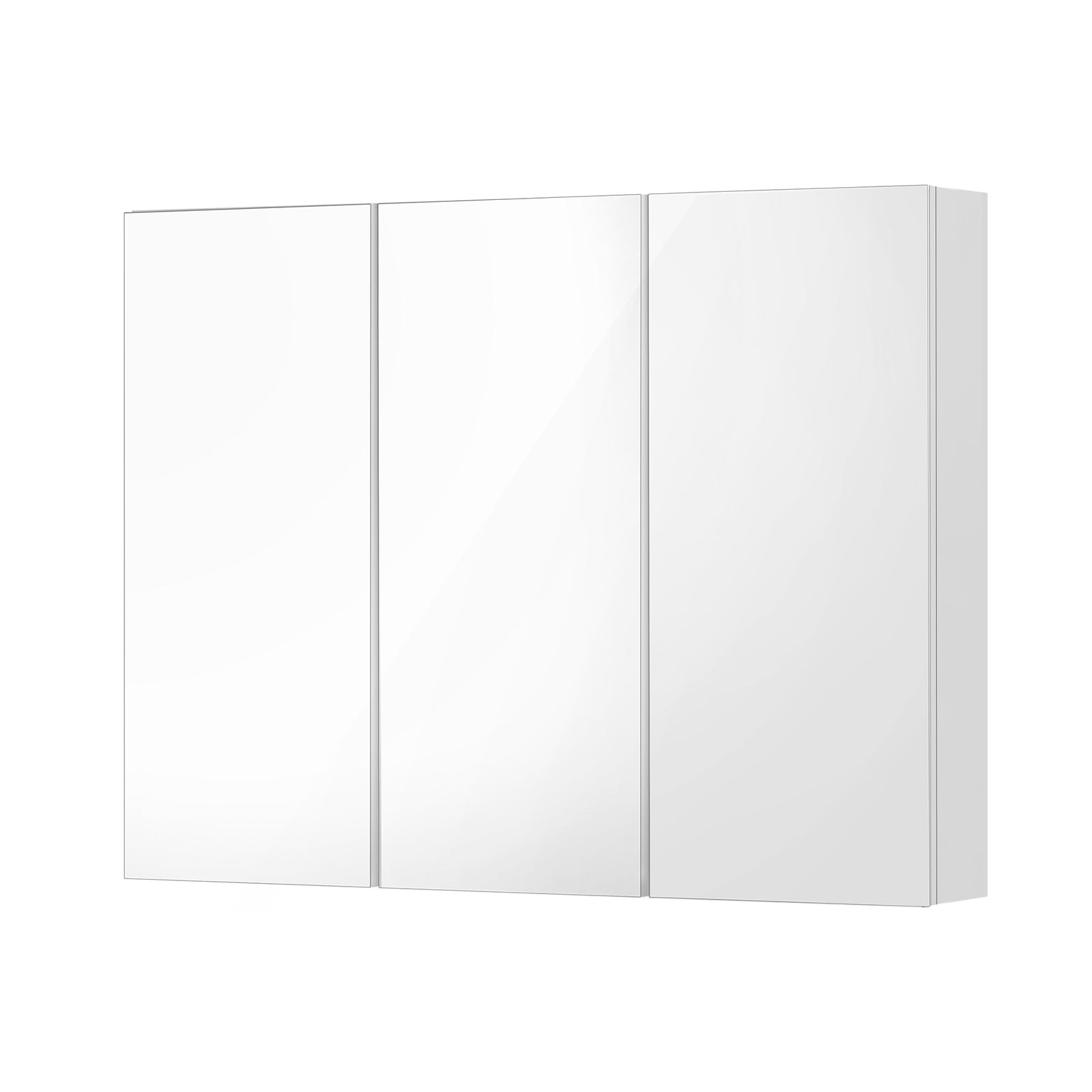 Welba Bathroom Mirror Cabinet Vanity Medicine Wall Storage White 900mm x 720mm