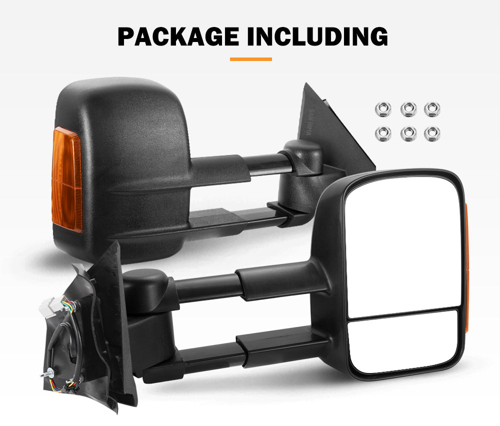 Towing Mirrors Gen1 Extendable Mazda BT-50 2012 to Mid-Year 2020