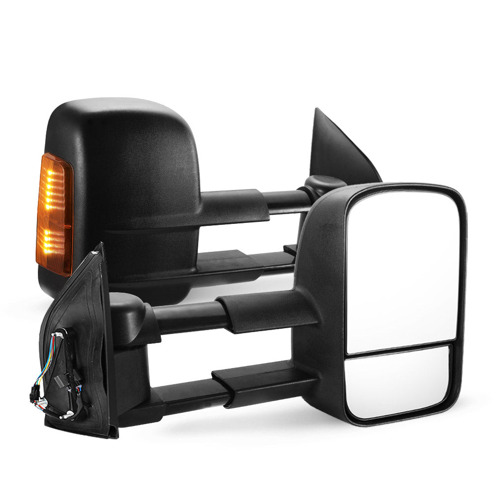 Pair Extendable Towing Side Mirrors Gen1 for Nissan Pathfinder MY 2003-2013