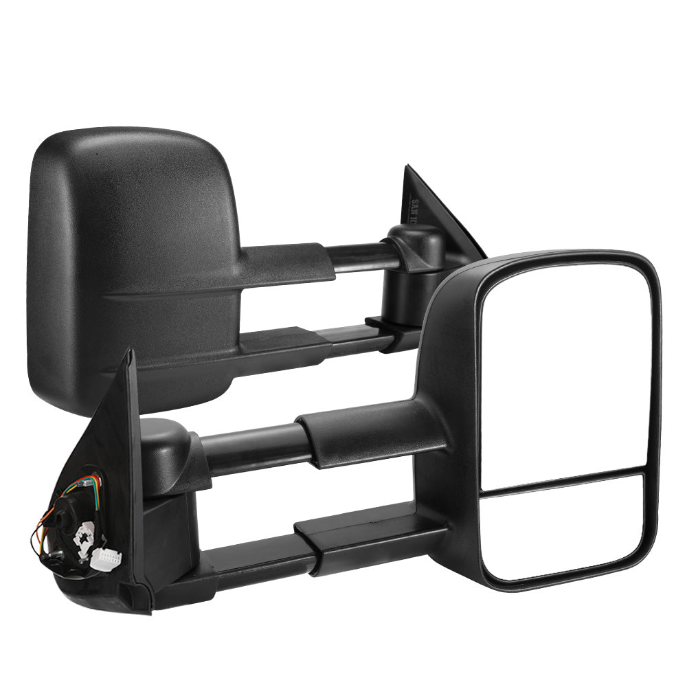 Pair Extendable Towing Side Mirrors Gen1 suits Mitsubishi Triton MQ/MR 2015 - current