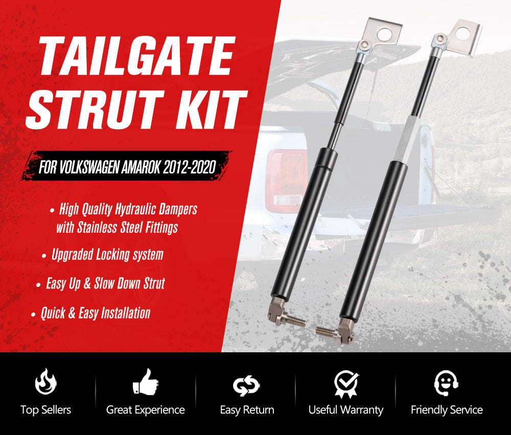 Easy Up & Slow Down Tailgate Strut Kit for Volkswagen Amarok 2012-2020