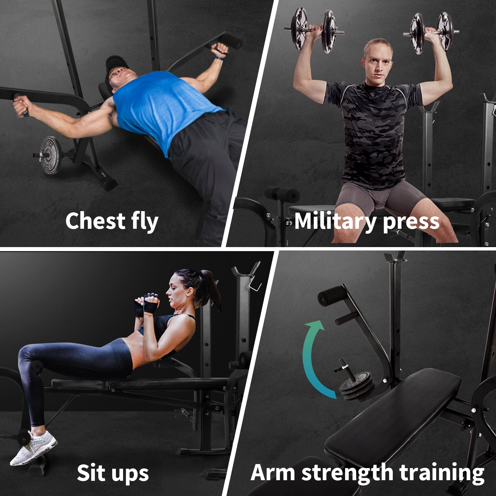 Finex Weight Bench 8-in-1 Press Multi-Station