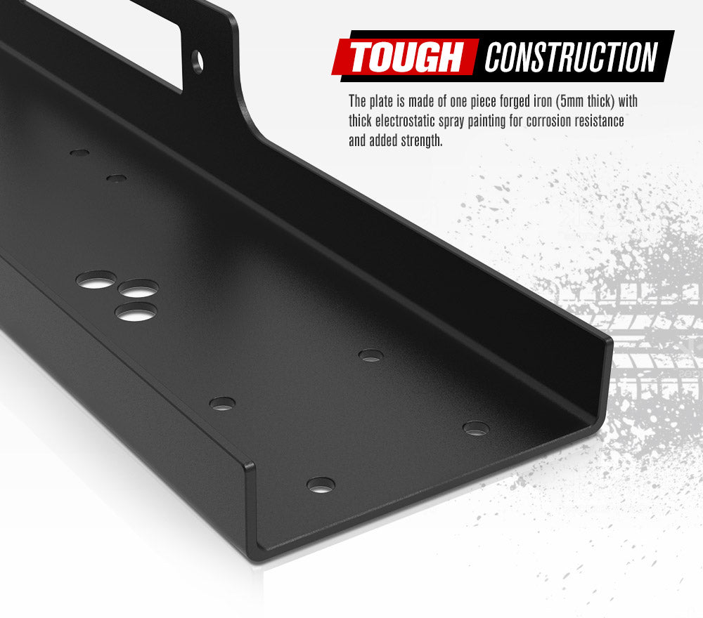 Universal Steel Winch Mount Plate for 9000lbs-14500lbs Winch