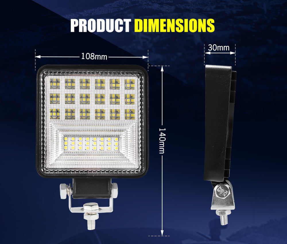 Lightfox 4inch Led Work Light 1 LUX @ 350M IP68 42,000 Lumens