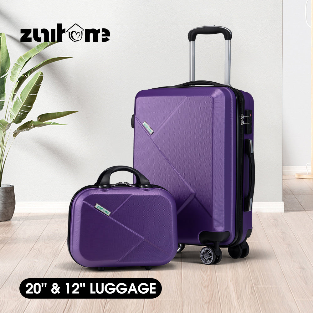 ZUNI 1/2/3PCS Luggage Suitcase Trolley Set Travel TSA Lock Storage Hard Case