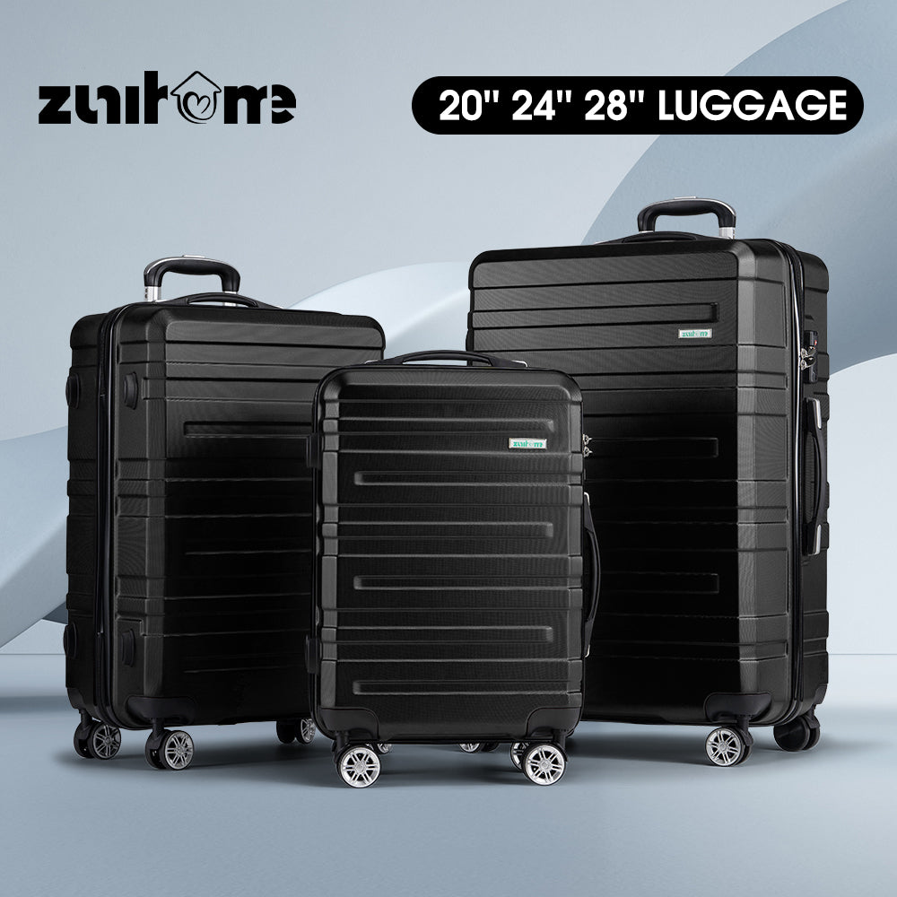 ZUNI 1/2/3PCS Luggage Suitcase Trolley Set Travel TSA Lock Storage Hard Case